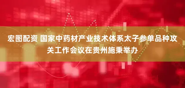 宏图配资 国家中药材产业技术体系太子参单品种攻关工作会议在贵州施秉举办