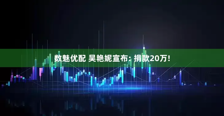 数魅优配 吴艳妮宣布: 捐款20万!