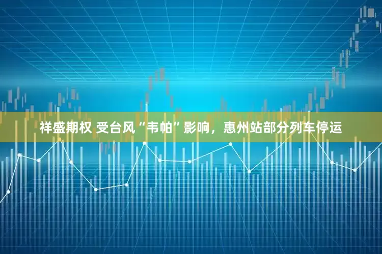 祥盛期权 受台风“韦帕”影响，惠州站部分列车停运
