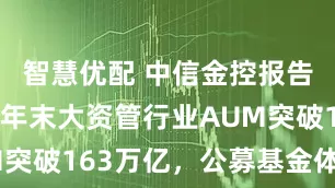 智慧优配 中信金控报告：2024年末大资管行业AUM突破163万亿，公募基金体量最大